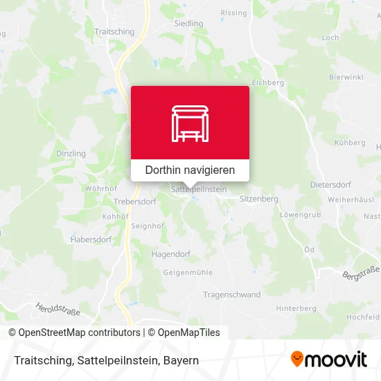 Traitsching, Sattelpeilnstein Karte