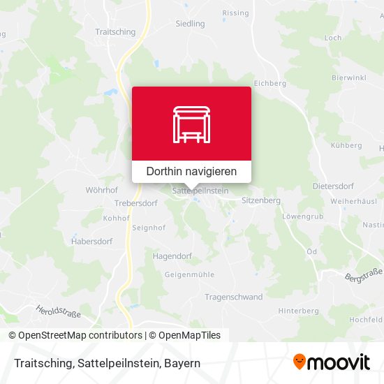 Traitsching, Sattelpeilnstein Karte