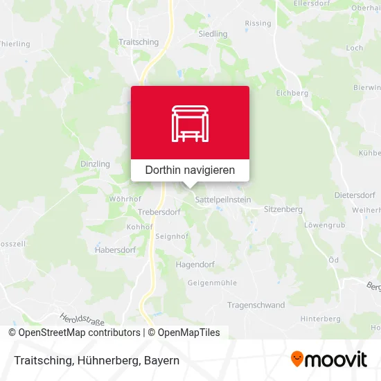 Traitsching, Hühnerberg Karte