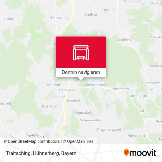 Traitsching, Hühnerberg Karte