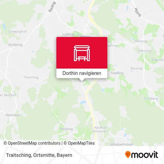 Traitsching, Ortsmitte Karte
