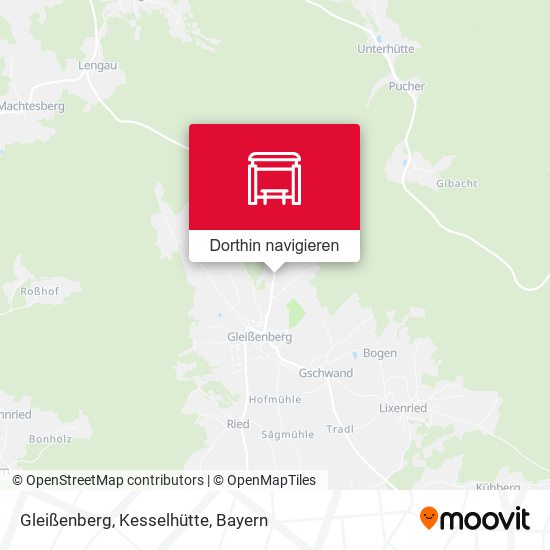 Gleißenberg, Kesselhütte Karte