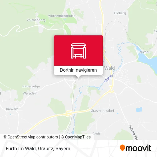 Furth Im Wald, Grabitz Karte