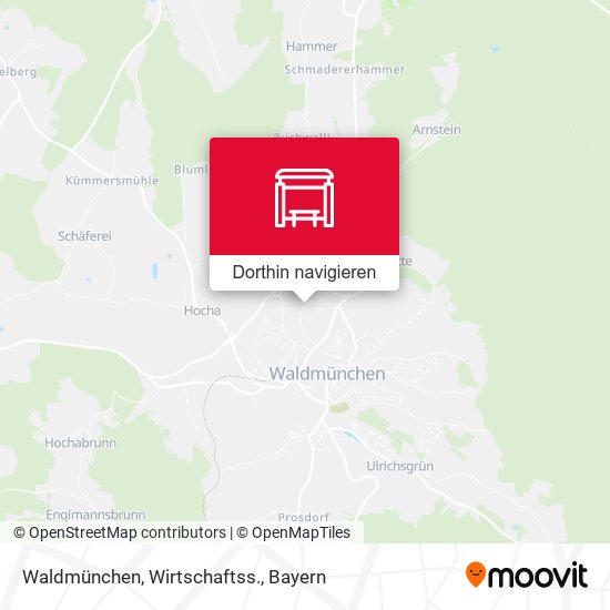Waldmünchen, Wirtschaftss. Karte