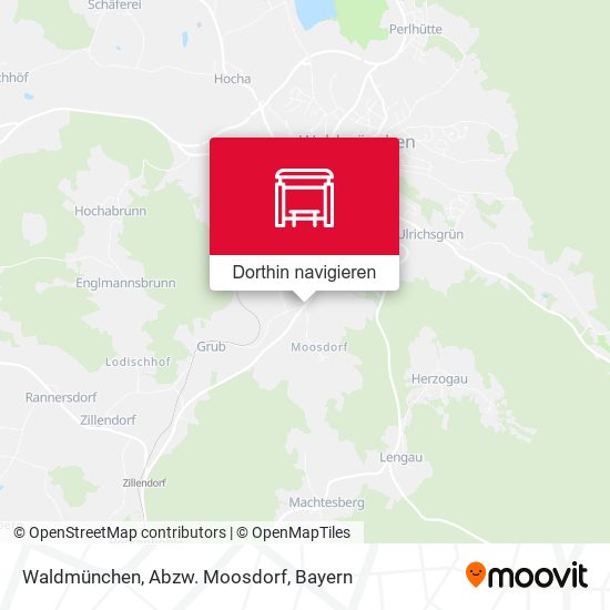 Waldmünchen, Abzw. Moosdorf Karte