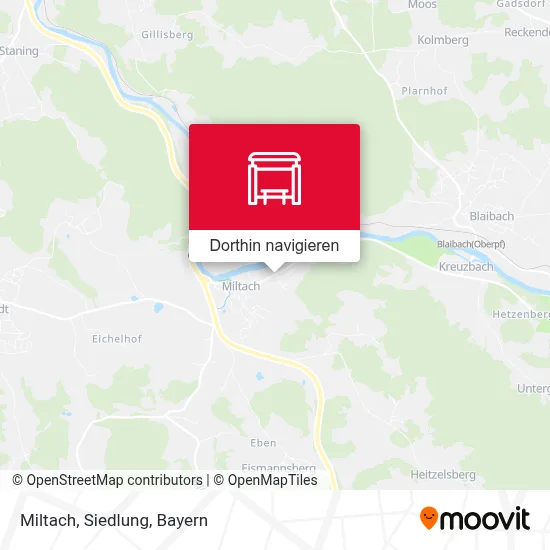 Miltach, Siedlung Karte