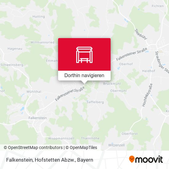 Falkenstein, Hofstetten Abzw. Karte