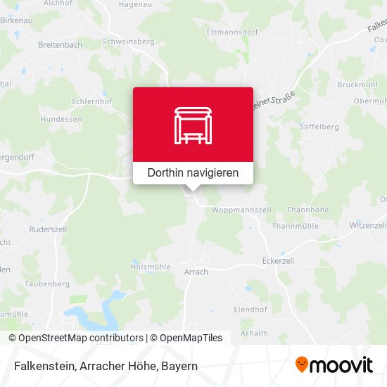 Falkenstein, Arracher Höhe Karte