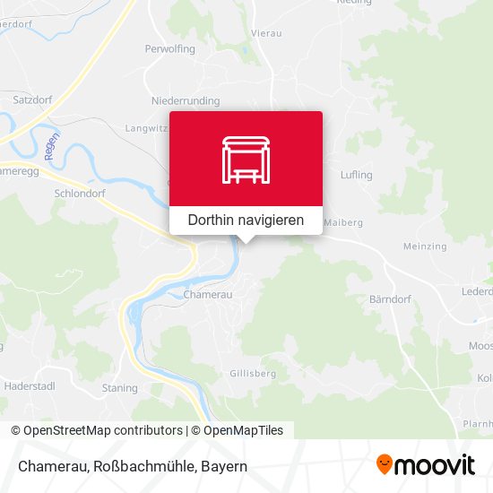 Chamerau, Roßbachmühle Karte