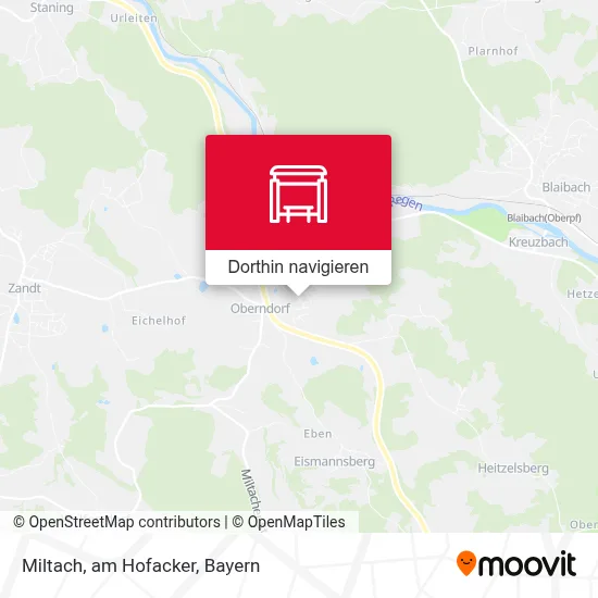 Miltach, am Hofacker Karte