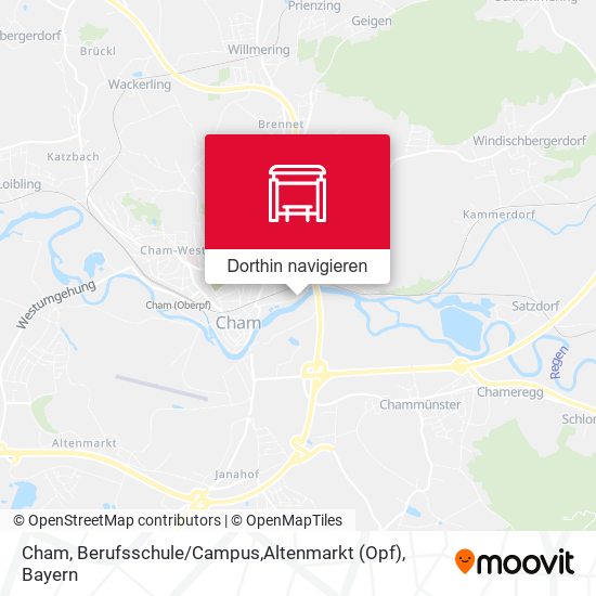 Cham, Berufsschule / Campus,Altenmarkt (Opf) Karte