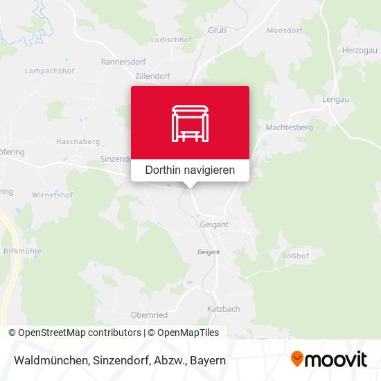 Waldmünchen, Sinzendorf, Abzw. Karte