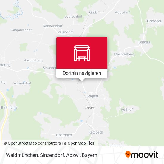 Waldmünchen, Sinzendorf, Abzw. Karte