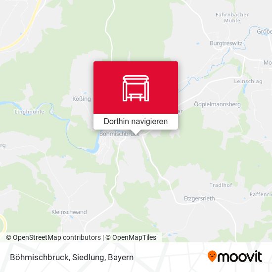 Böhmischbruck, Siedlung Karte