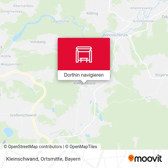 Kleinschwand, Ortsmitte Karte