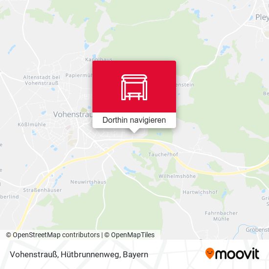 Vohenstrauß, Hütbrunnenweg Karte