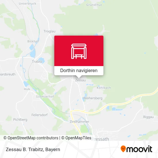 Zessau B. Trabitz Karte