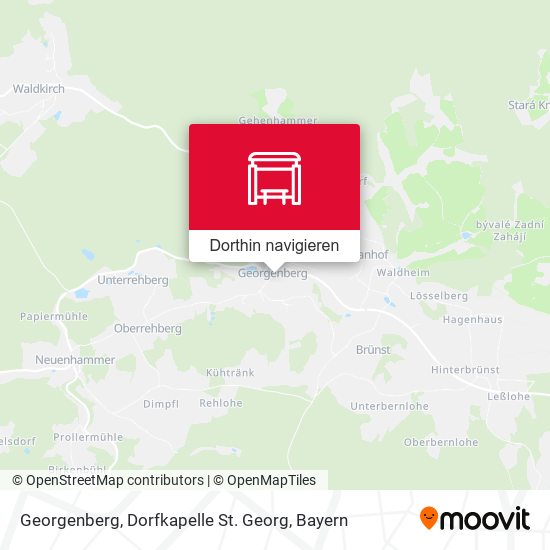 Georgenberg, Dorfkapelle St. Georg Karte