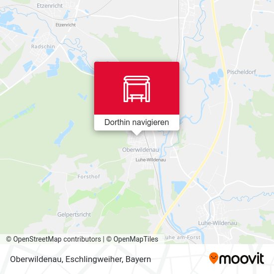 Oberwildenau, Eschlingweiher Karte