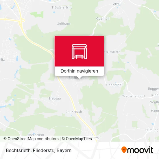Bechtsrieth, Fliederstr. Karte
