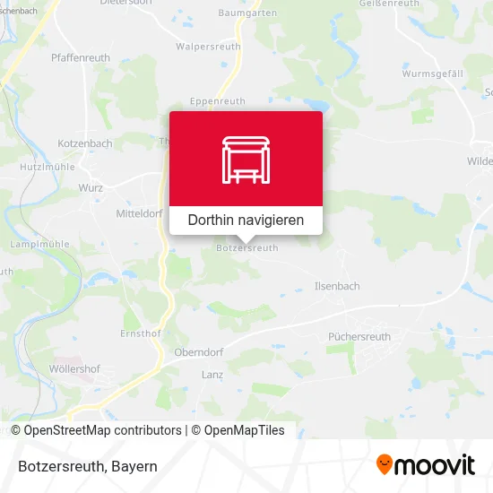 Botzersreuth Karte