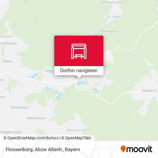 Flossenbürg, Abzw Altenh. Karte