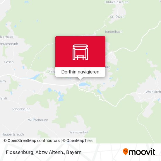 Flossenbürg, Abzw Altenh. Karte