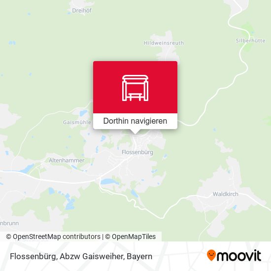 Flossenbürg, Abzw Gaisweiher Karte