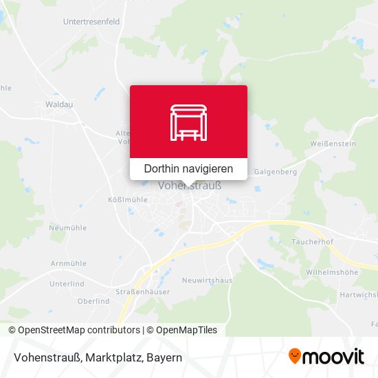 Vohenstrauß, Marktplatz Karte