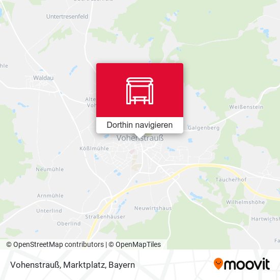 Vohenstrauß, Marktplatz Karte