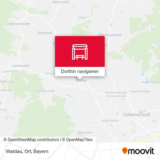 Waldau, Ort Karte