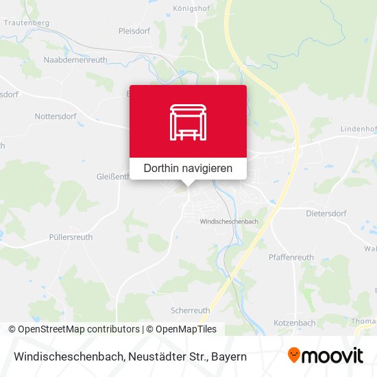 Windischeschenbach, Neustädter Str. Karte