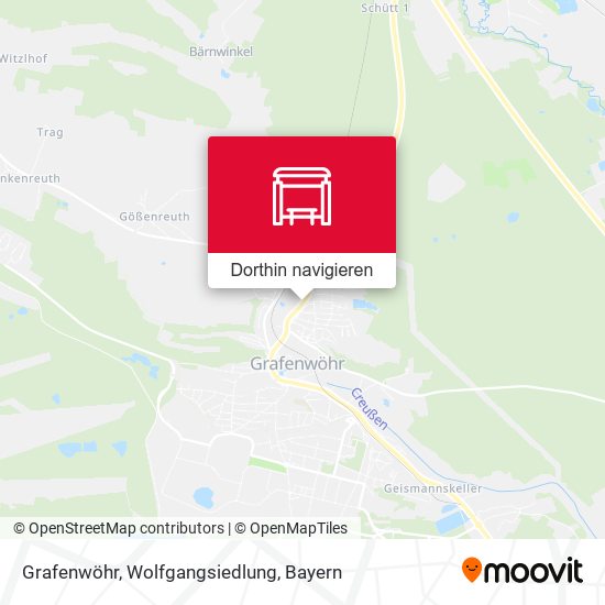 Grafenwöhr, Wolfgangsiedlung Karte
