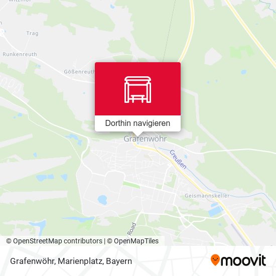 Grafenwöhr, Marienplatz Karte