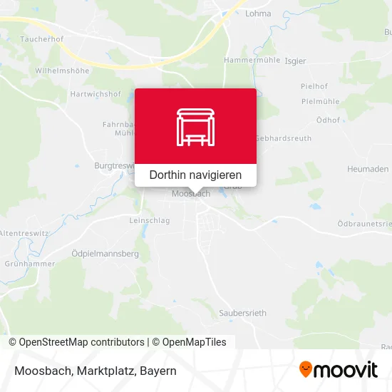 Moosbach, Marktplatz Karte