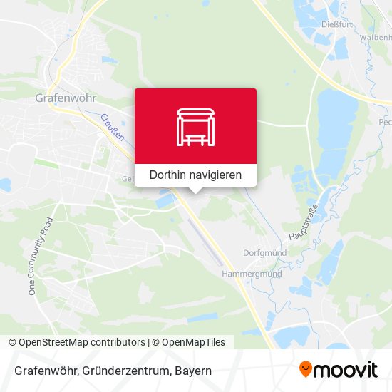 Grafenwöhr, Gründerzentrum Karte