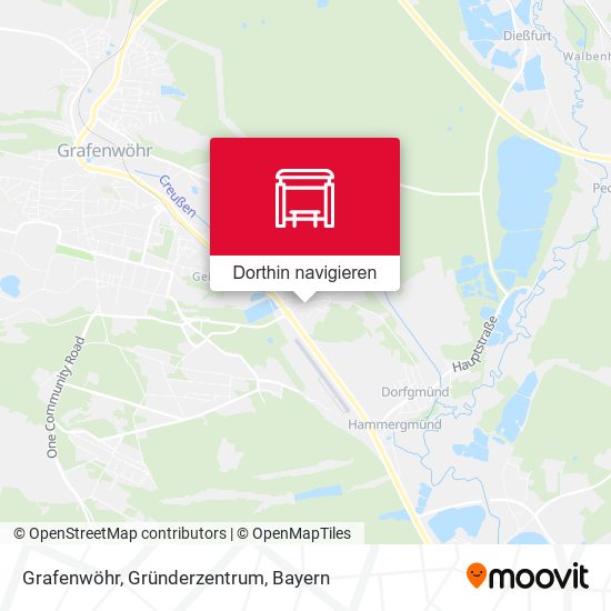 Grafenwöhr, Gründerzentrum Karte