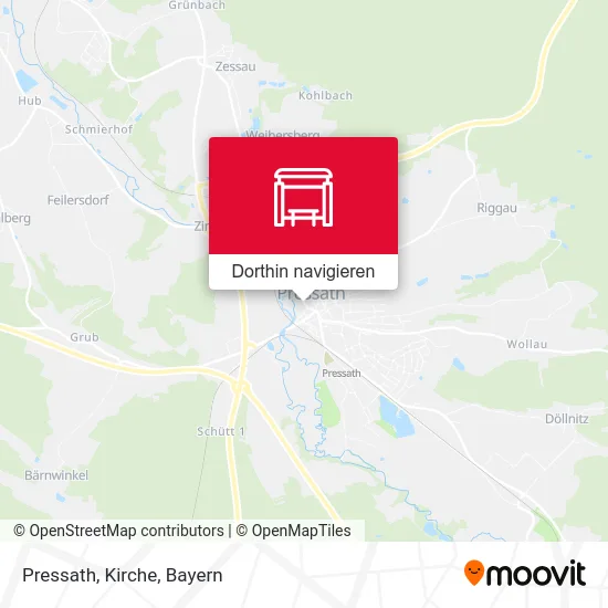 Pressath, Kirche Karte