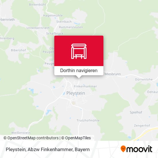 Pleystein, Abzw Finkenhammer Karte
