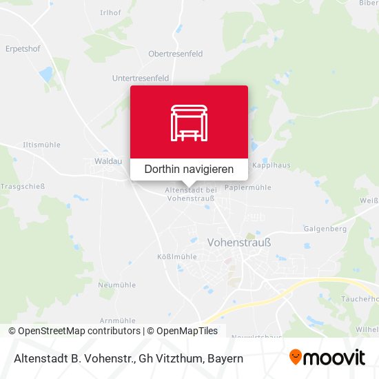 Altenstadt B. Vohenstr., Gh Vitzthum Karte