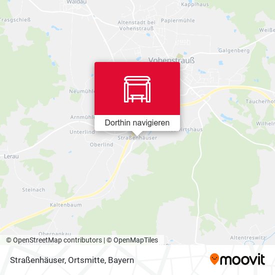 Straßenhäuser, Ortsmitte Karte