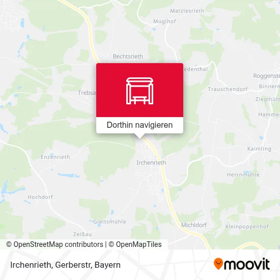 Irchenrieth, Gerberstr Karte