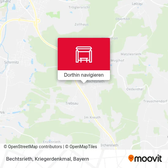 Bechtsrieth, Kriegerdenkmal Karte