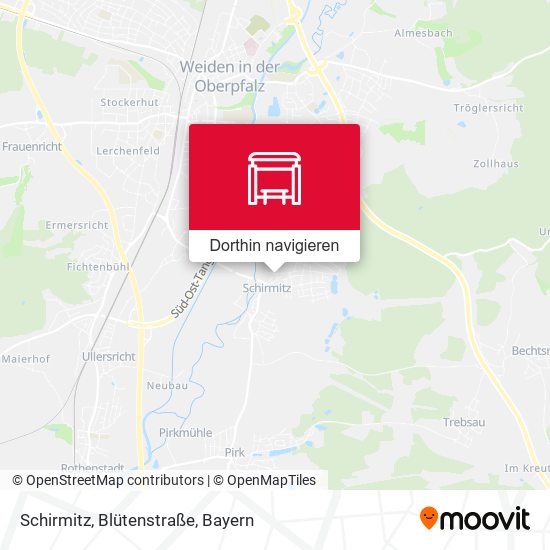 Schirmitz, Blütenstraße Karte