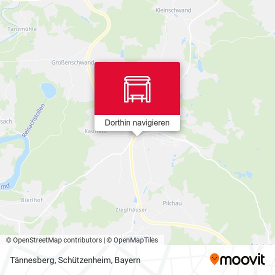 Tännesberg, Schützenheim Karte