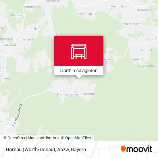 Hornau (Wörth/Donau), Abzw Karte