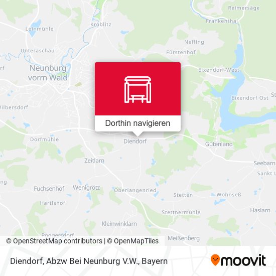 Diendorf, Abzw Bei Neunburg V.W. Karte