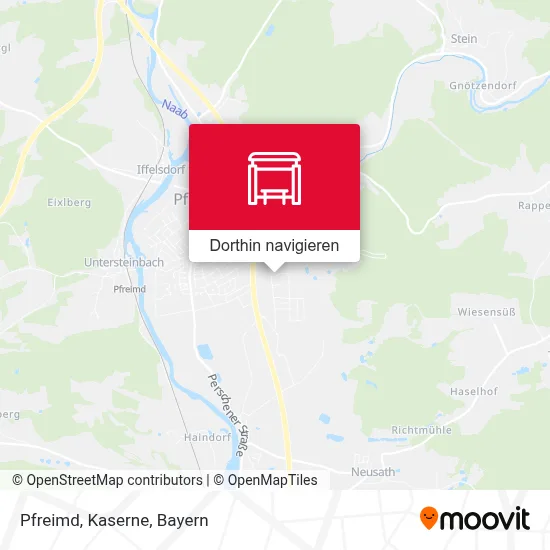 Pfreimd, Kaserne Karte
