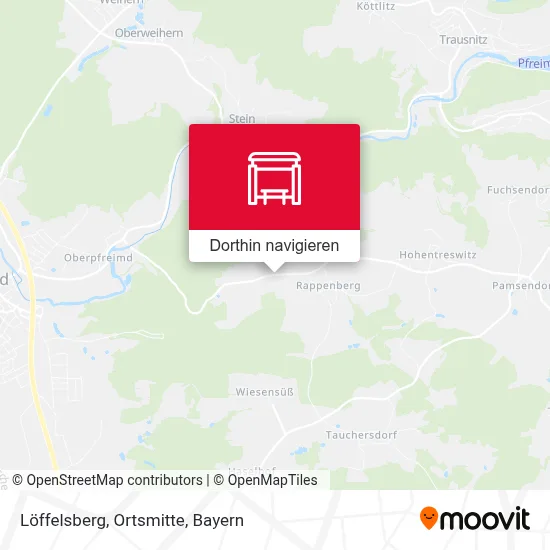 Löffelsberg, Ortsmitte Karte