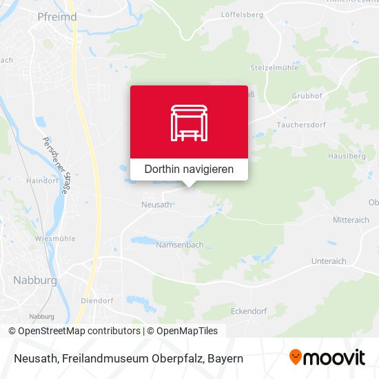 Neusath, Freilandmuseum Oberpfalz Karte